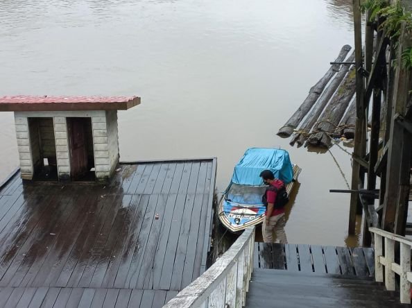Rutin cek debit air, Polsek Seruyan Tengah agar tidak terjadi banjir